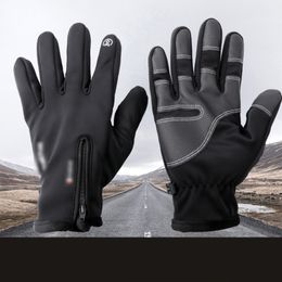 Autumn Winter Riding Glove Outdoor Other Home Textile Men Women Waterproof Non-slip Motorcycle Gloves Thickened Plus Velvet Thermal Touch Screen WH0021