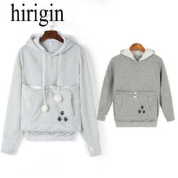 Family Matching Dog Cat Hoodies Women Pullover Knitted Cotton Tops Cartoon Hooded Essential Jumper Long Sleeve Hoodies Pocket 220812