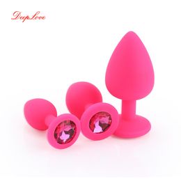 Multiple colour Silicone Anal Plug Novice Expansion Training Prostate Massage sexy Toys Unisexy Adult Supplies Store