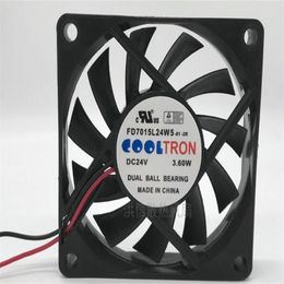 24V 3.60W FD7015L24W5-81-2R 7CM 7015 Two-wire inverter cooling fan