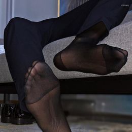 Men's Socks Sheer Sexy Formal Wear Men Dress Suit Exotic Transparent Business TNT Male Tube SocksMen's