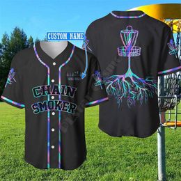 Golf Custom Name Baseball Shirt Jersey 3D All Over Printed Men s Casual s hip hop Tops 220707