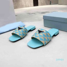 2022-Slipper Sport Flip Flops For Women Embroidered Slippers Summer Sandals Slippers-men Shoes Womens Shoe Comfortable Slides Sandal