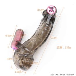 Sex toys masager Armour Vibration Penis Set Men's Bold Lengthening Wolf Tooth Crystal Adult Products H9I8 RVL2 1IA3