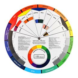 wheel chart Australia - Other Tattoo Supplies 10pcs Ink Color Wheel Chart Microblanding Makeup Accessories Micro Pigment Guide To Mixing ColorOther