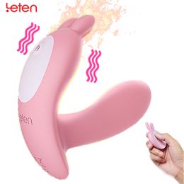 Leten 7 Frequency Strapless Strapon Wireless Remote Dildo Vibrators Intimate Strap On Dildos Adult sexy Toys Product for Woman
