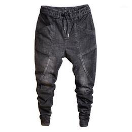 Men's Jeans Autumn And Winter 2022 Fashion Slim Small Foot Pants Shopping Harlan Bunched All-match Denim