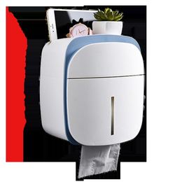 LF82015 wall mounted toilet paper holder dispensers multi creative toilet roll holder bathroom double paper tissue box T200425