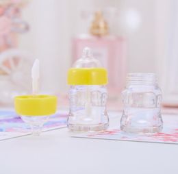 Unique Shaped Baby Milk Lip Gloss Bottle Container 6ml Plastic Empty Lipgloss Tubes Blam Lipstick Tubes Bottles Packaging