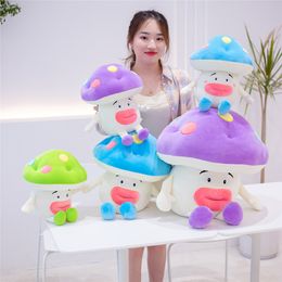 Stuffed Animals toys & plush Cute 35cm Creative mushroom figurine stuffed pillow