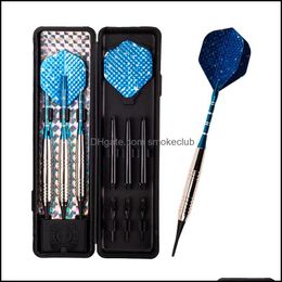 Darts Leisure Sports Games Outdoors 3 Pcs/Set 18G High Quality Professional Electronic Dart Anti-Throw Antiskid Soft Tip Game Security Blu