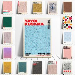 art gallery museum UK - Yayoi Kusama Art Exhibition Posters and Prints Gallery Wall Art Picture Museum Canvas Modern Living Room Decoration Frameless345p