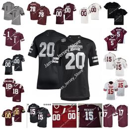 2022 NCAA Custom Mississippi State Bulldogs Stitched Football Jersey 3 Aaron Brule 18 Janari Dean 63 LaQuinston Sharp 92 Jevon Banks 54 Rodney Groce Jr. 11 Jaden Walley