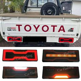 2PCS LED Tail lamp For Toyota Land Cruiser 70 Series FJ75 LC79 Rear Running Stop Reverse Turn Signal Reflector Fog Lamp