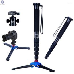 Cadiso A-555 160cm 63inch Portable Aluminum Travel Camera Monopod Tripod Unipod Stick KB-0 Ball Head M2 Base Mini For DSL Tripods Loga22