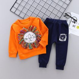 Clothing Sets Kids Clothes Autumn Baby Boys Costume Cartoon Lion Infantil Tracksuit Tops Pants 2PCS/set Children Boy Outfits Girls SetClothi