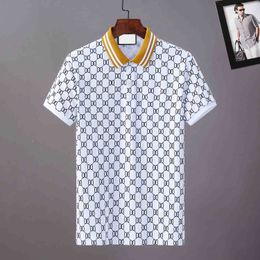 2022ss BrandMens Top Crocodile Embroidery Polo Shirt Short-Sleeve Solid Polo shirt Men Polo Homme Slim Men Clothing Camisas Polos Shirt M-4XL