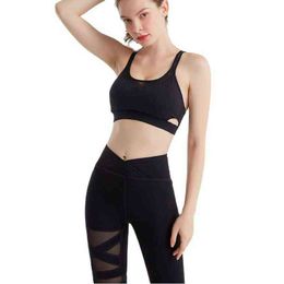 Yoga Set Women Seamless Gym Fitness Sport Outfit High Waist Leggings Running Workout Clothing Training Sports Bra Pants J220706