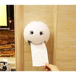 Emoticon Plastic A Variety Of Colours Creative Roll Tissue Box for Bathroom el Toilet Paper Holder 220611