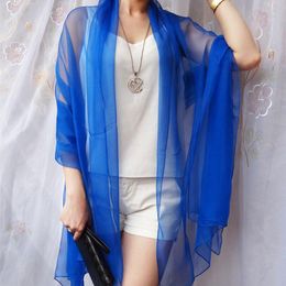 High Grade Chiffon Neckerchiefs Ultra-thin Breathable Tourist Sunscreen Essential Boutique Scarf Women Foulards Shawl