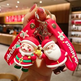 Keychains Christmas Key Chain Doll Pendant Santa Claus Bag Car Men And Women Gifts GiftsKeychains