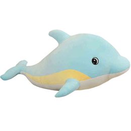 1Pc 30Cm Cute SharkDolphinWhale Plush Toys Beautiful Stuffed Soft Animal Pillow Dolls For ldren Girls Beautiful Birthday Gift J220729