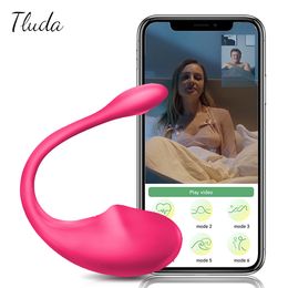 sexy Toys Bluetooths Female Vibrator for Women Wireless APP Remote Control Dildo Vibrators Wear Vibrating Panties Toy For Couples