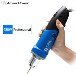drill rasp Canada - 480W Mini Electric Drill Variable Speed Dremel Engraving Polishing Machine Wood Carving Rotary Tool Milling Cutter Rasp File Etc H220510