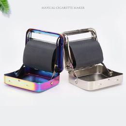 Smoking Accessories 70/78/110mm Metal Manual Cigarette Roller Case Tobacco Rollers Box Handmade Cigarettes Rolling Machine Cigarette-maker ZL1071