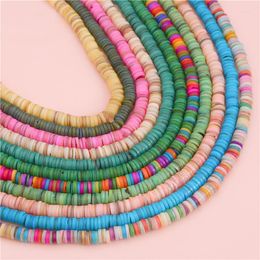 Other 6/8mm 38cm/strand Natural Shell Beads Spacer Heishi Loose Leads Jewellry Making Necklace And Bracelets Rita22