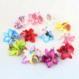 Fashion Women Flowers Hair Clips Bohemia Bridal Orchid Hairpins Wedding Accessories Girls Barrette Beach Hairpin Hair Accessory