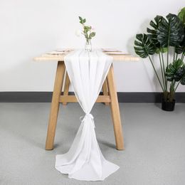 Solid Colour Banquet Dining Table Runner Home Festival el Wedding Party Decor Long Table Cover camino de mesa 30*300/70*300cm