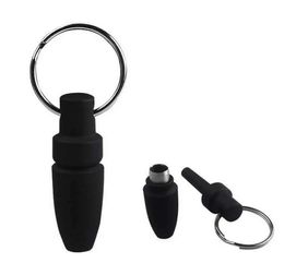 Portable Cigar Punch Cutter Smoking Hand Tools Accessories Plastic Blunt Splitter Key Chain Keychain Ring Drill Tips