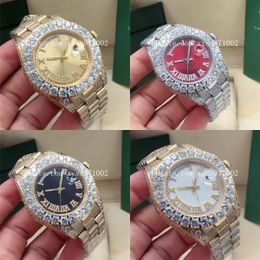High quality factory direct sales 2813 sports automatic mechanical men's watch diamond bezel luxury Roman hour markers white black blue dial sapphire glass
