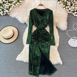 Buy Emerald Green Sequin Dress Online 