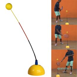 tennis trainer rebound ball Canada - Portable Tennis Trainer Practice Rebound Training Tool Professional Stereotype Swing Ball Machine Beginners Self-study Accessory I272P