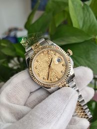 men digital watches sale Automatic Eta 2813 movement menn White Yellow Dial 36MM 126333 Stainless Steel bracelet Watches Unisex Mechanical Wristwatches