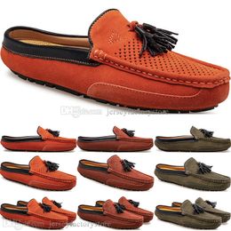 Spring Summer New Fashion British style Mens Canvas Casual Pea Shoes slippers Man Hundred Leisure Student Men Lazy Drive Overshoes Comfortable Breathable 38-47 2139