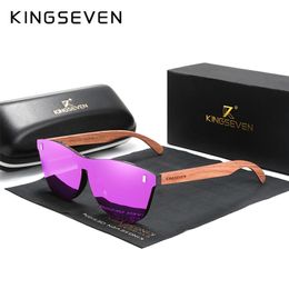 KINGSEVEN Women's Glasses Natural Bubinga Wooden Sunglasses Men Polarized Fashion Sun Original Wood de sol 220407
