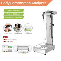 2022 Body Composition Analysis Fat Analyzer With Hp A4 Printer Measurement Machine