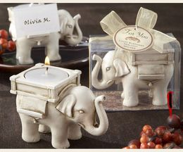 elephant candle wedding favors UK - Other Wedding Favors Lucky Elephant candle tealight Holder door Favors Souvenirs Giveaways gifts