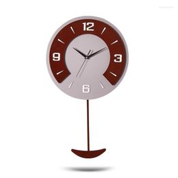 Wall Clocks Decor 3d Pendulum Clock Wooden Vintage Kids Unique Modern Design Klok Zegar Selling 2022 Products 59