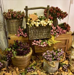 Decorative Flowers Retro rose wedding home decorations furnishing soft decoration setting materials