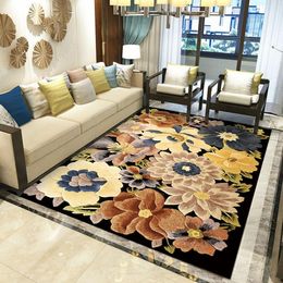 Carpets Beautiful Flowers Roses Valentine's Day Floor Mats Door Anti-slip Bedroom Home Children's Room DecorationCarpets