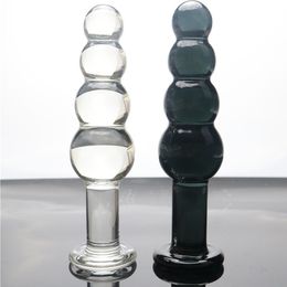 New huge double glass dildo crystal anal long butt plug G-spot female masturbation toy male gay sexy products