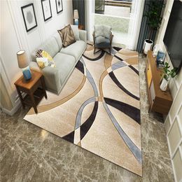 Carpets Modern Nordic Carpet Living Room Bedroom Model Crystal Velvet Printed MatCarpets