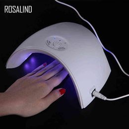 Nxy Rosalind 36w Uv Led Lamp Nail Usb Connector Light for Gel Nails Ultraviolet Uv Dry Lamp 220624