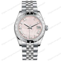 High Quality Asian Watch 2813 Sport Automatic Ladies Datejust 31mm Pink Mother-of-pearl Dial m178344-0033 wrist Watch Diamond Bezel Luxury Stainless Steel Watches