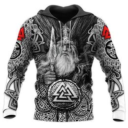 Viking odin tattoo 3d printed hoodies harajuku fashion hoodie autumn unisex street long sleeve men clothes 4xl 220725