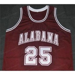 Nikivip Custom Retro #25 ROBERT HORRY College Basketball Jersey Men's Stitched Wine Red Any Size 2XS-5XL Name And Number